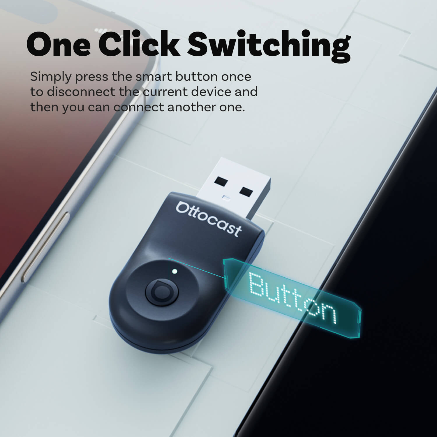 🎉Today Special Offer🎉Mini Wireless CarPlay/Android Auto 2 in 1 Adapter