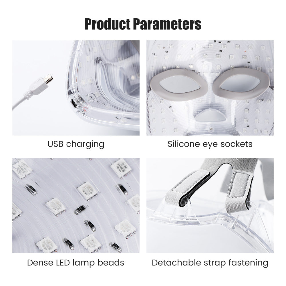 Máscara Facial LED Rejuvenecedora | GlowUp PRO™