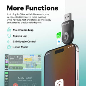 🎉Today Special Offer🎉Mini Wireless CarPlay/Android Auto 2 in 1 Adapter